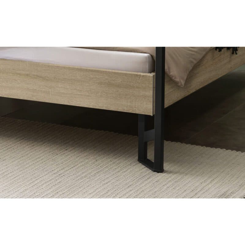 Hasena Veluna Himmelbett 140 x 200 Eiche sägerauh Nachbildung Detail Fuss