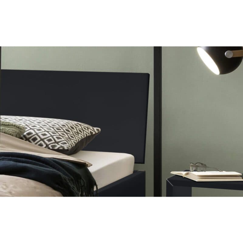 Hasena Veluna Himmelbett 160 x 200 Dekor anthrazit Detail Kopfteil