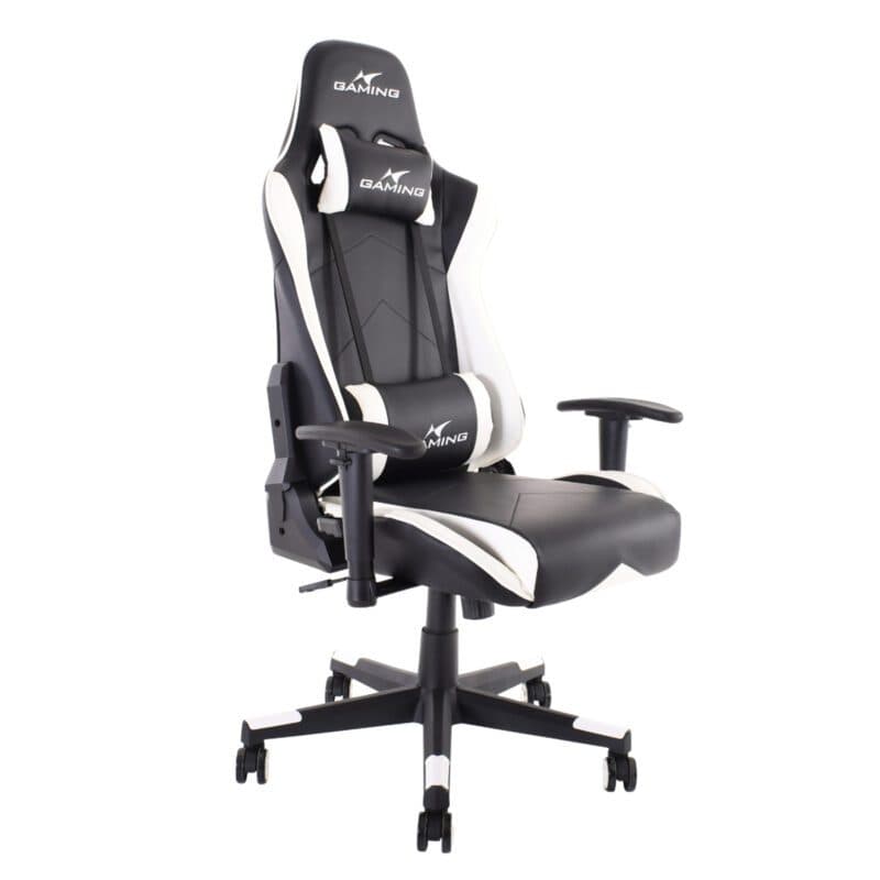 Qbuiz 100681 ergonomischer Gaming Sessel in Kunstleder Schwarz/Weiß