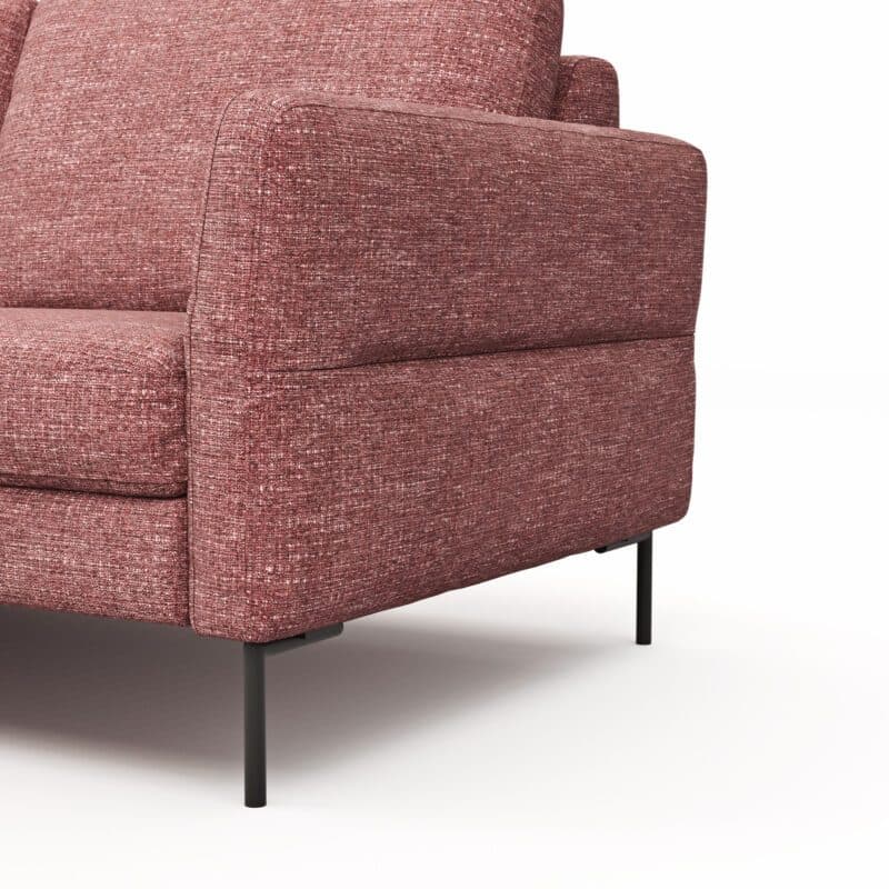 Contur Einrichten Enna Ecksofa in Koralle - Detailansicht der Füße