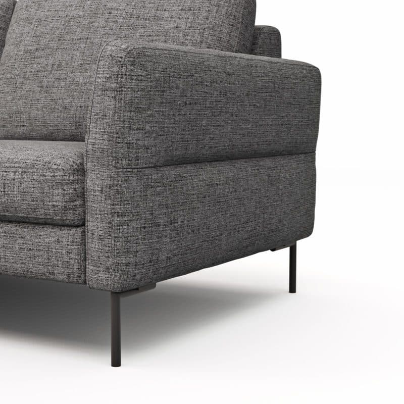 Contur Einrichten Enna Ecksofa in Graphit - Detailansicht der Füße