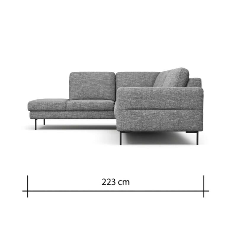 Contur Einrichten Enna Ecksofa als Skizze mit Maßen - Eckteil links