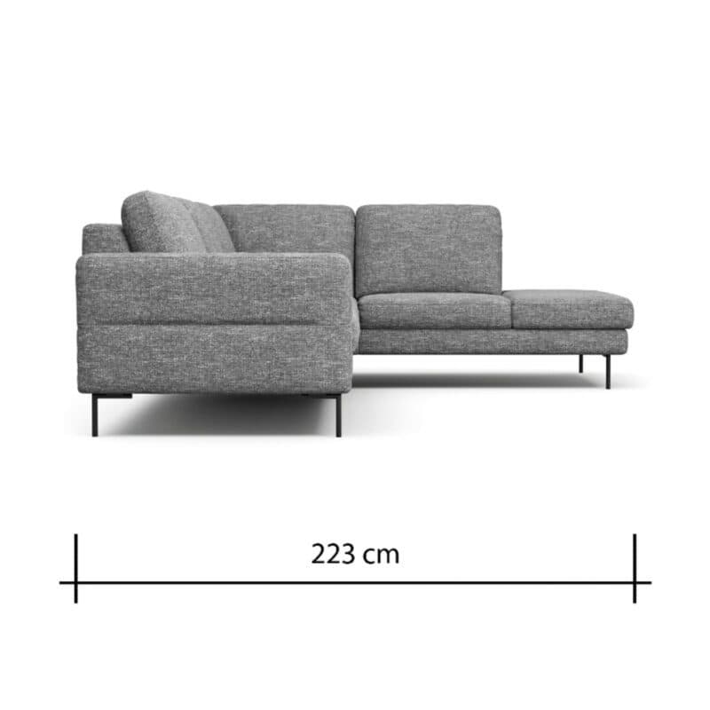 Contur Einrichten Enna Ecksofa als Skizze mit Maßen - Eckteil rechts