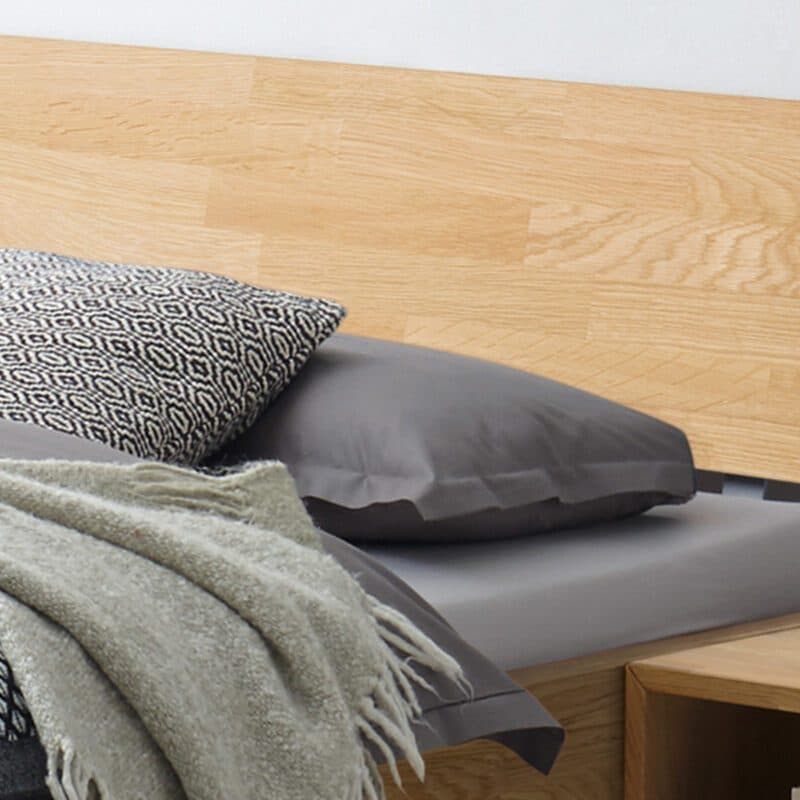 Hasena Ancona Massivholzbett 90 x 200 Eiche bianco geölt BHL ca. 96 x 74 x 214 cm Detailbild Kopfteil