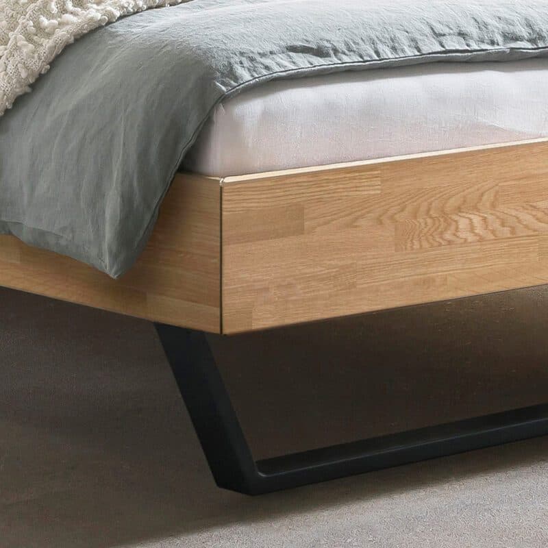 Hasena Asti Massivholzbett 140 x 200 Eiche bianco geölt BHL ca. 146 x 74 x 214 cm Detailbild Fuß