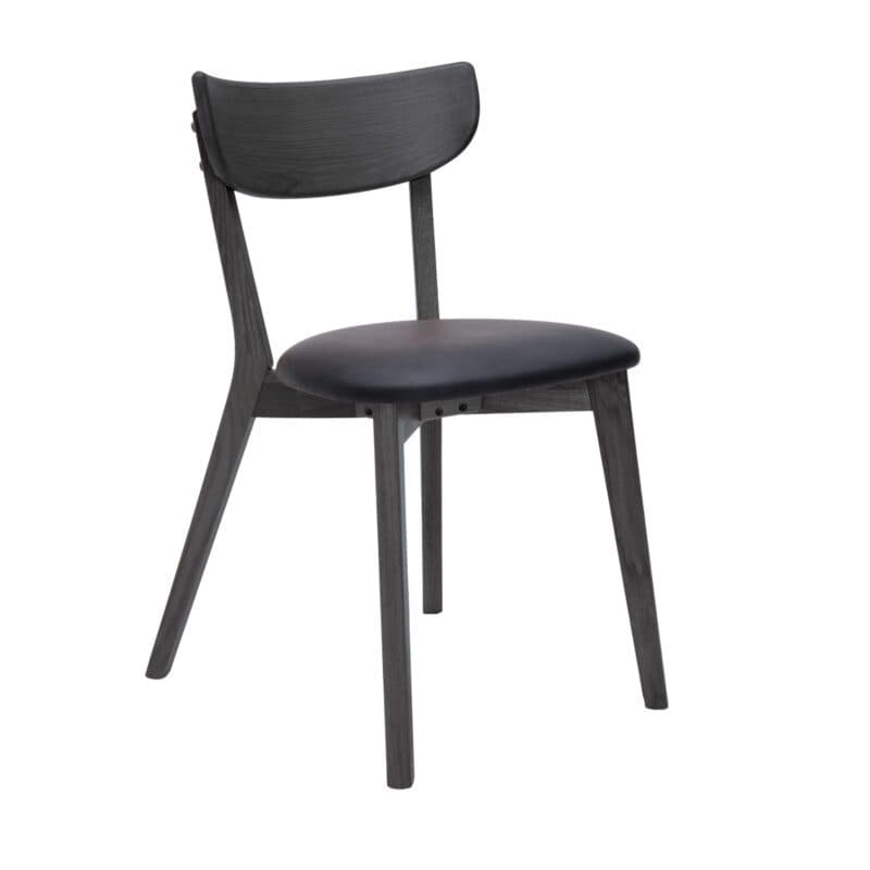 Trendstore Pero Esszimmerstuhl Eiche massiv schwarz lackiert