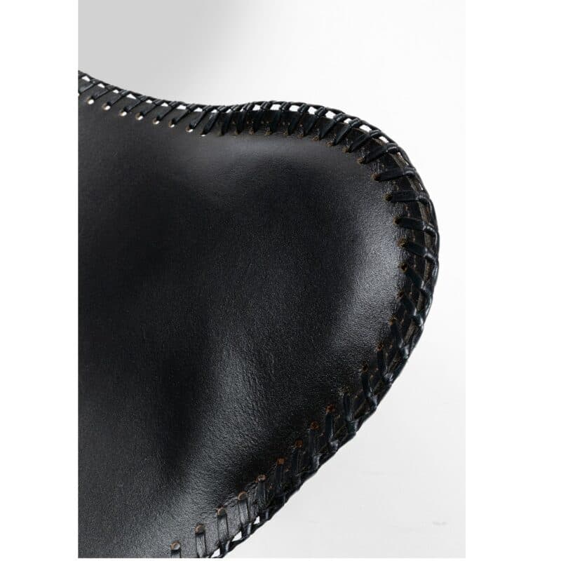 Kare Design California Sessel mit Lederbezug in Schwarz - Detailansicht