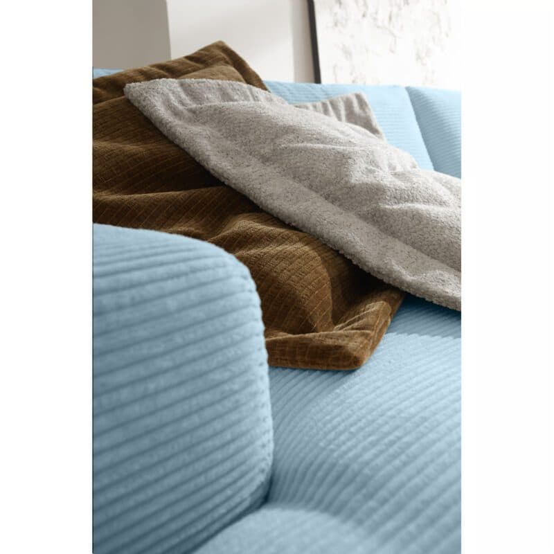 Musterring Lucia Megasofa Bezug Cord light blue schräg