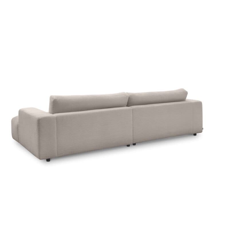 Musterring Lucia Megasofa Bezug Cord light grey von hinten
