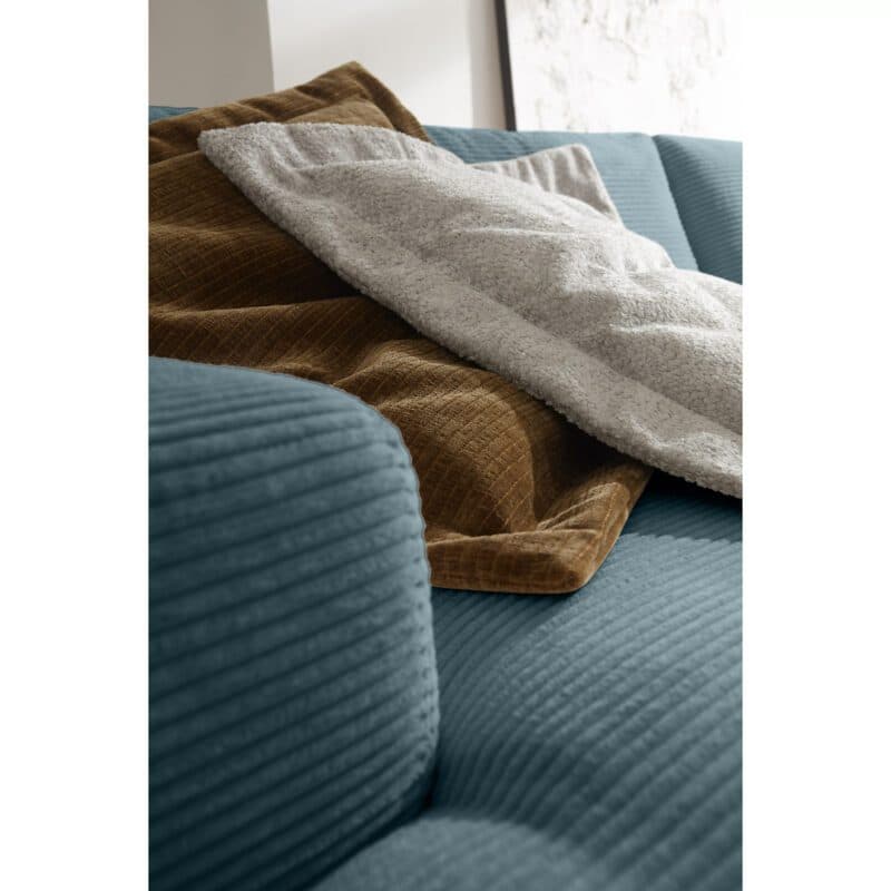 Musterring Lucia Megasofa Bezug Cord petrol schräg