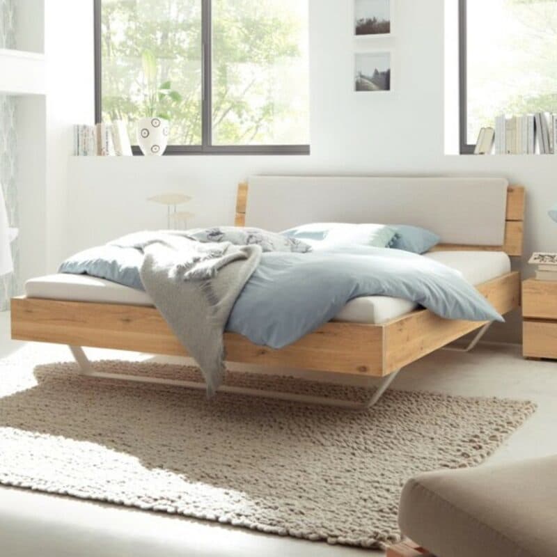 Hasena Oak-Wild Alpa Cadro 18 Ravo Slid Massivholzbett - Wohnbeispiel