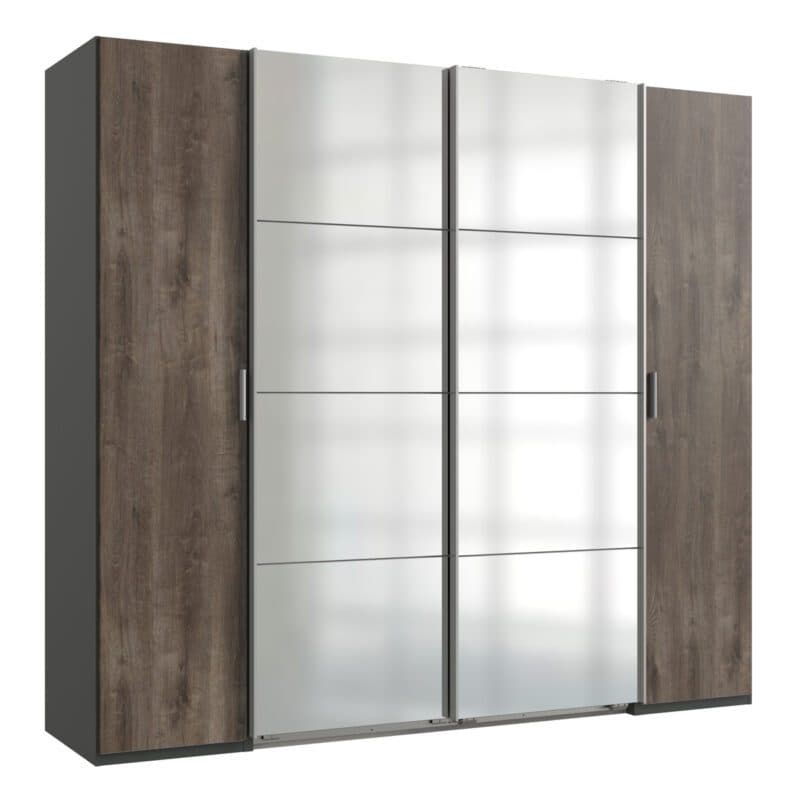 Wimex Lotto 465799 Dreh- Schwebetürenschrank Schlammeiche Nachbildung mit Spiegel Freisteller