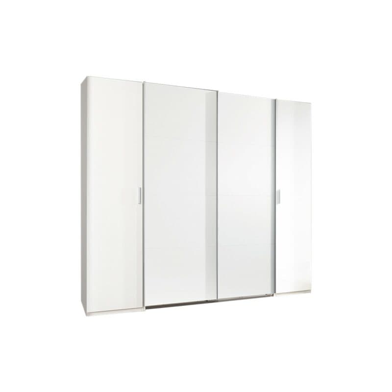 Wimex Lotto 480784 Dreh- Schwebetürenschrank Dekor weiß