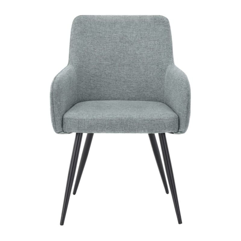 set one by Musterring Akron Armlehnstuhl Stoffbezug grau – frontal