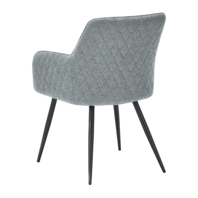 set one by Musterring Akron Armlehnstuhl Stoffbezug grau – Rückansicht