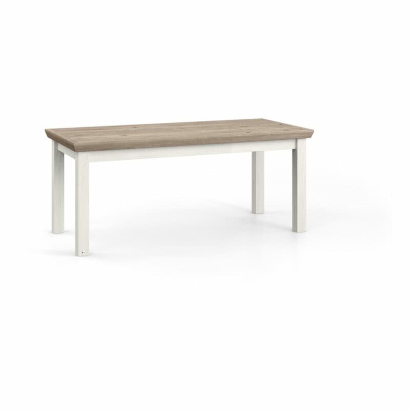 York Schreibtisch Typ 211-B mit Tischplatte in Eiche Nelson Nachbildung und Gestell in Dekor Pino Aurelio