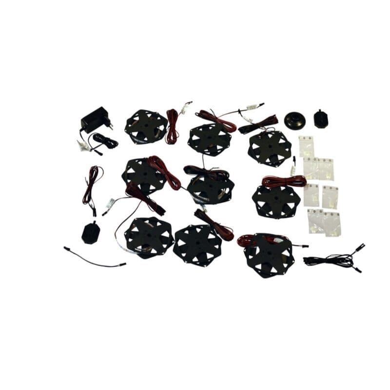 set one by Musterring 9er Set LED-Holzbodenbeleuchtung Type 208K und 228W