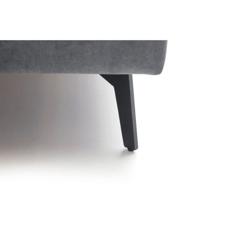 Meise Lizzano Polsterbett in Textilbezug Cloud Anthrazit inkl. Bettkasten und Lattenrost - Detailbild Fußteil