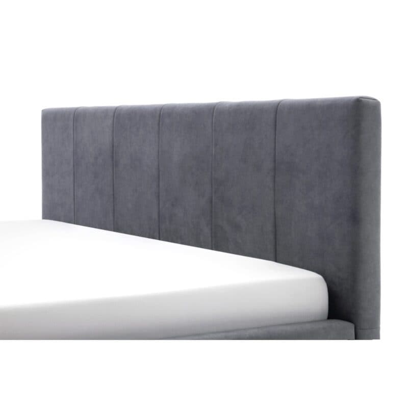 Meise Lizzano Polsterbett in Textilbezug Cloud Anthrazit inkl. Bettkasten und Lattenrost - Detailbild Kopfteil