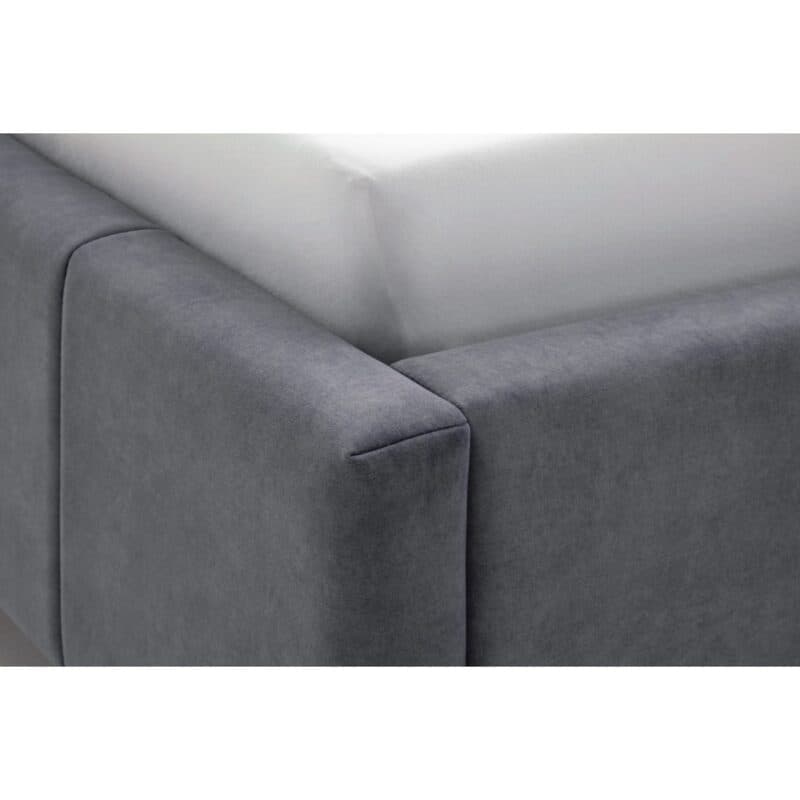 Meise Lizzano Polsterbett in Textilbezug Cloud Anthrazit inkl. Bettkasten und Lattenrost - Detailbild Rahmen