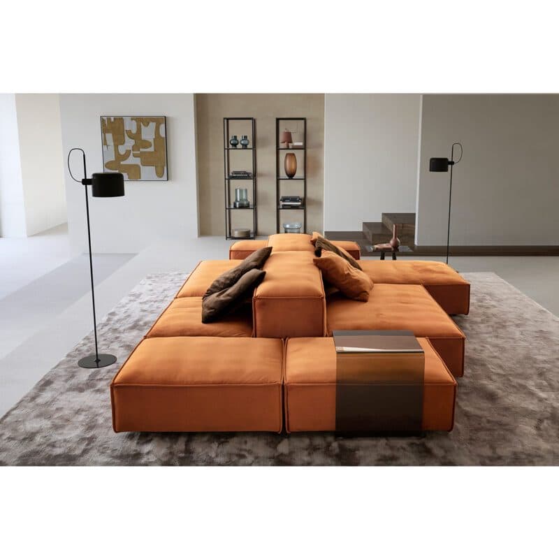 Designwerk Puzzle Sofa als Wohnbeispiel.