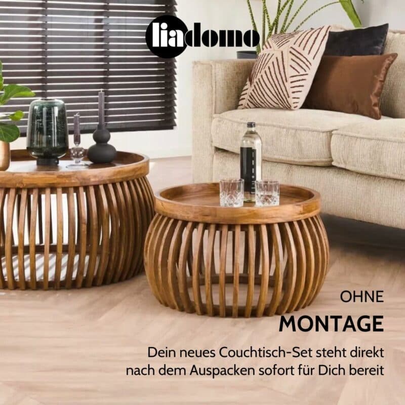 Liadomo Laos Couchtische 2er Set USP ohne Montage