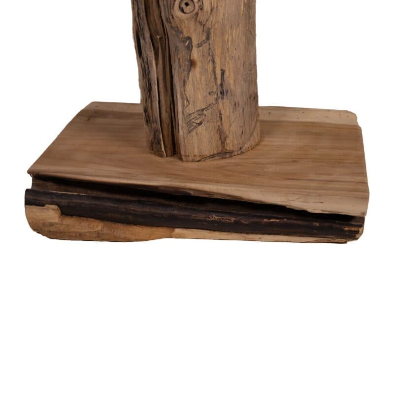 Liadomo Pierre Weinflaschenhalter aus Teakholz, Detailbild Fuß.