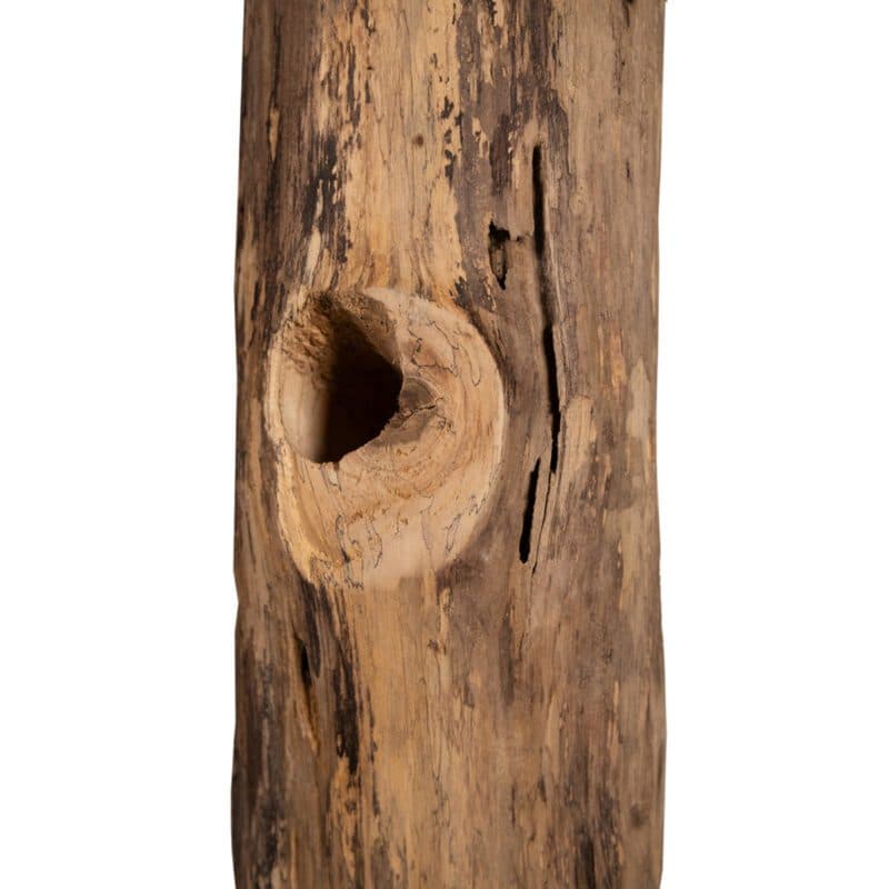 Liadomo Pierre Weinflaschenhalter aus Teakholz, Detailbild.