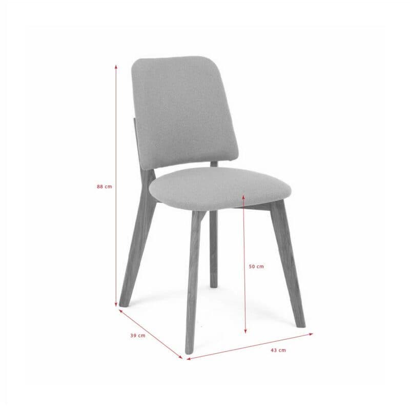 Trendstore Sitting Together D Esszimmerstuhl - Skizze mit Maßen
