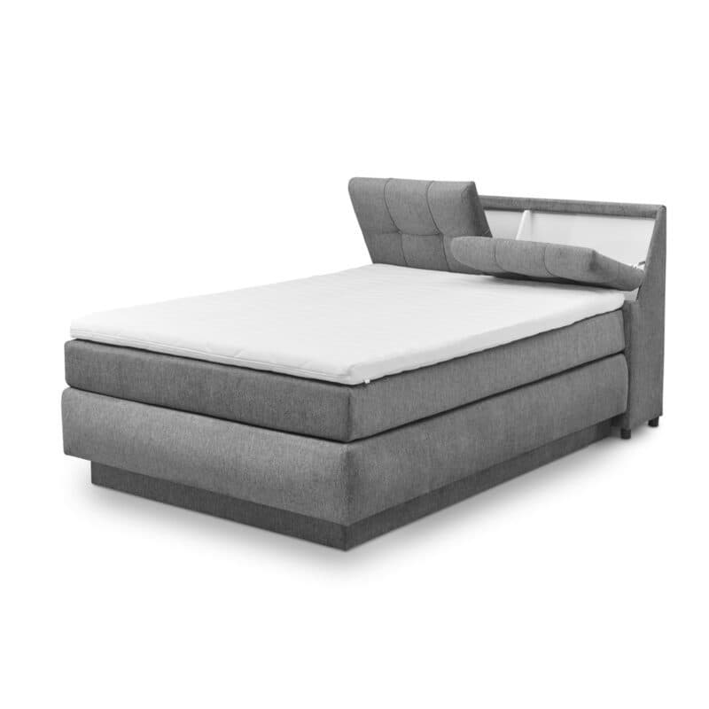 set one by Musterring Fairfield Boxspringbett Glow anthrazit Kopfteil 03 Box B Freisteller Stauraum im Kopfteil