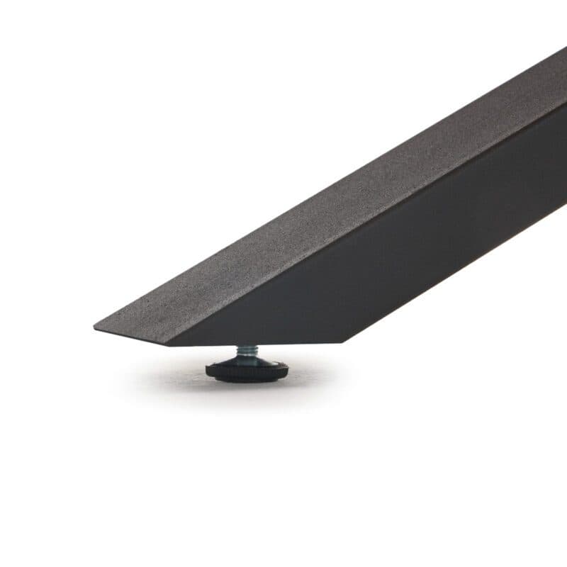 Trendstore Edik Esstisch mit Gestell Spyder schwarz, höhenverstellbar.