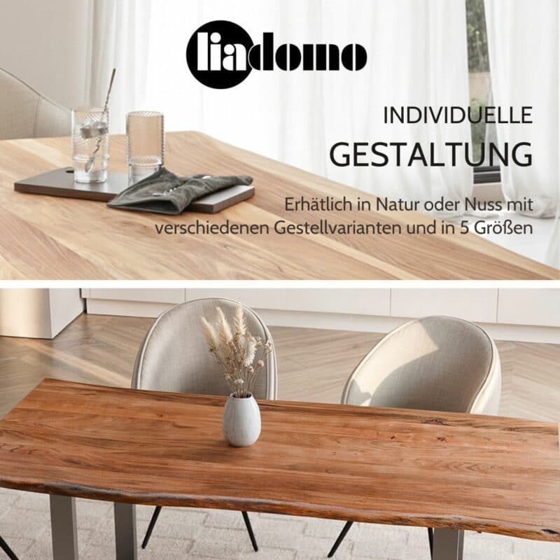 Liadomo Diala Baumkantentisch USP: Individuelle Gestaltung