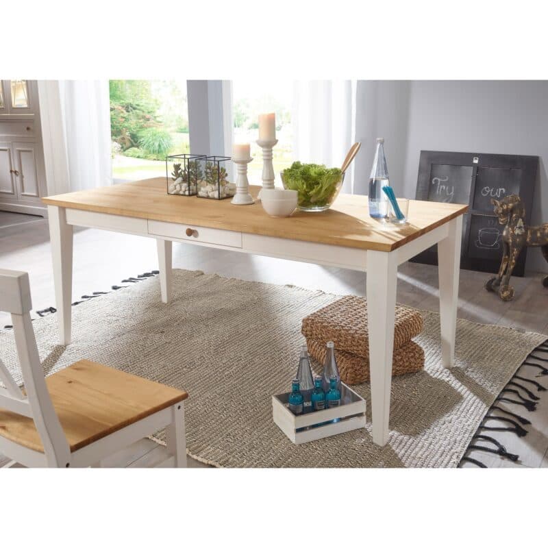 Liadomo Göteborg Esstisch in Weiß - Wohnbeispiel