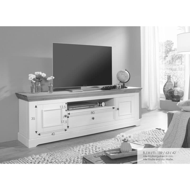 Liadomo Göteborg Lowboard I – Maßskizze.