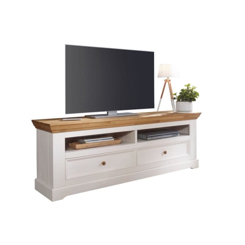 Liadomo Göteborg Lowboard II aus Kiefer massiv weiß gewachst.