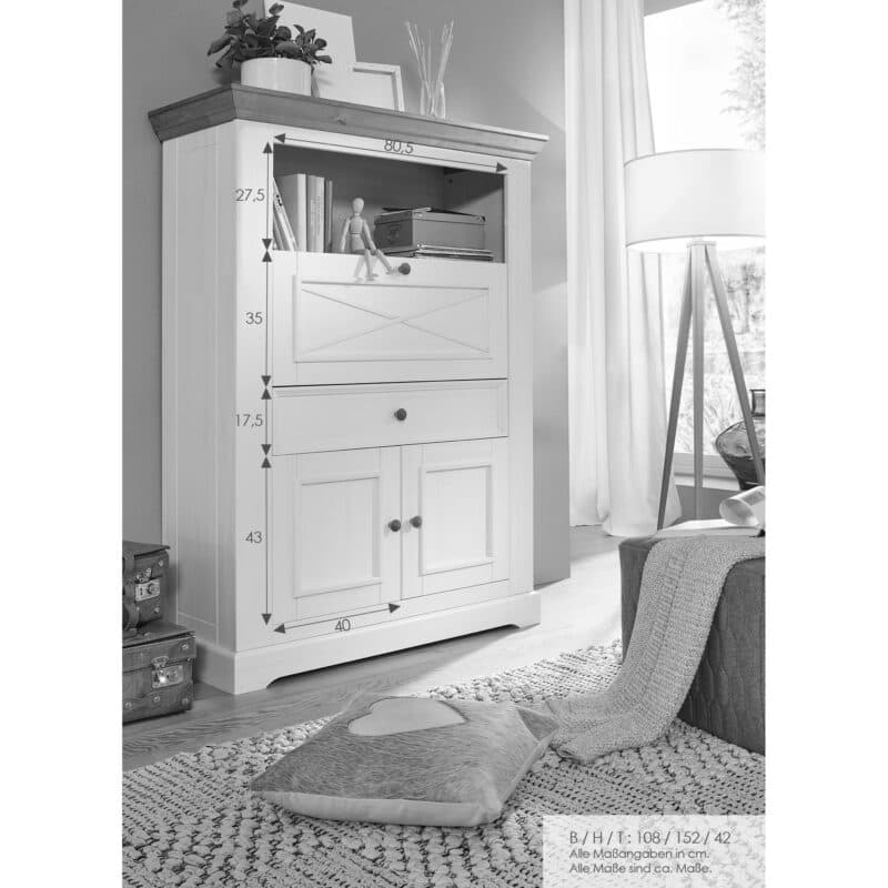 Liadomo Göteborg Sekretär – Maßskizze.