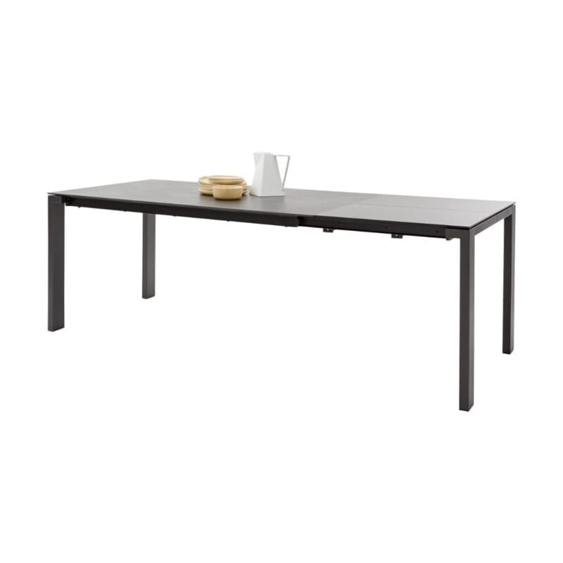 Musterring Navarra rechteckiger Ausziehtisch mit Platte aus Dekton - ausgezogen