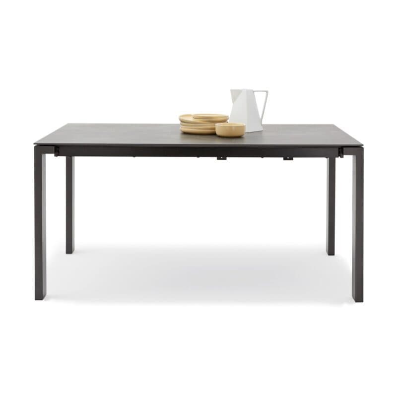 Musterring Navarra rechteckiger Ausziehtisch mit Platte aus Dekton - frontal