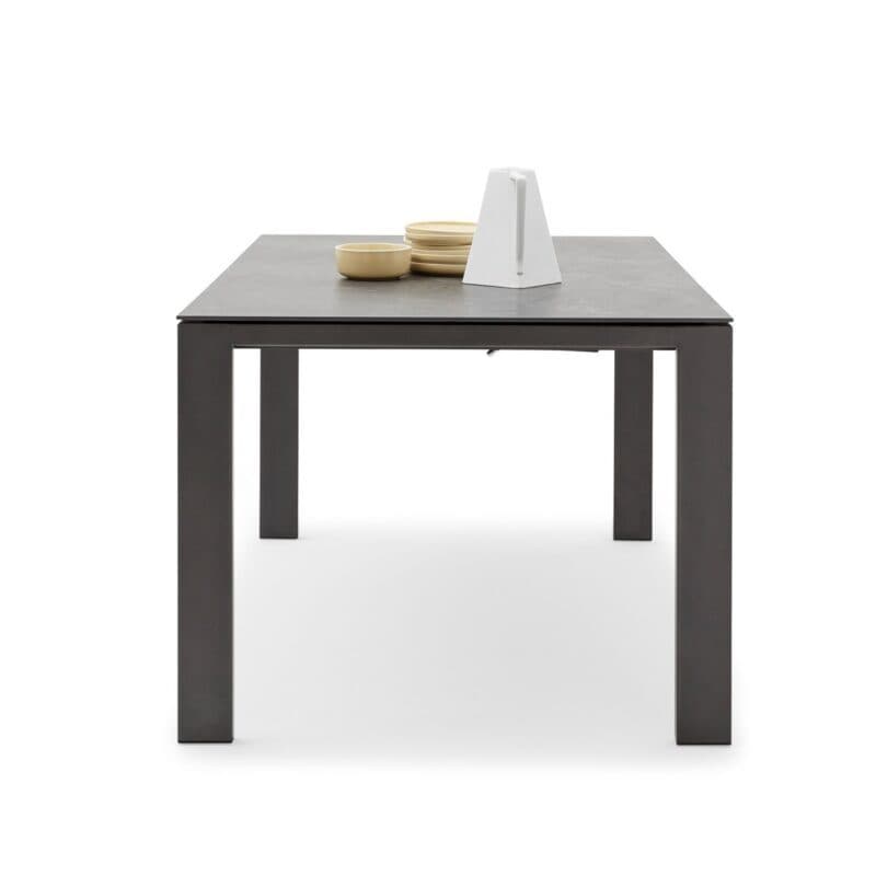 Musterring Navarra rechteckiger Ausziehtisch mit Platte aus Dekton - Seitenansicht