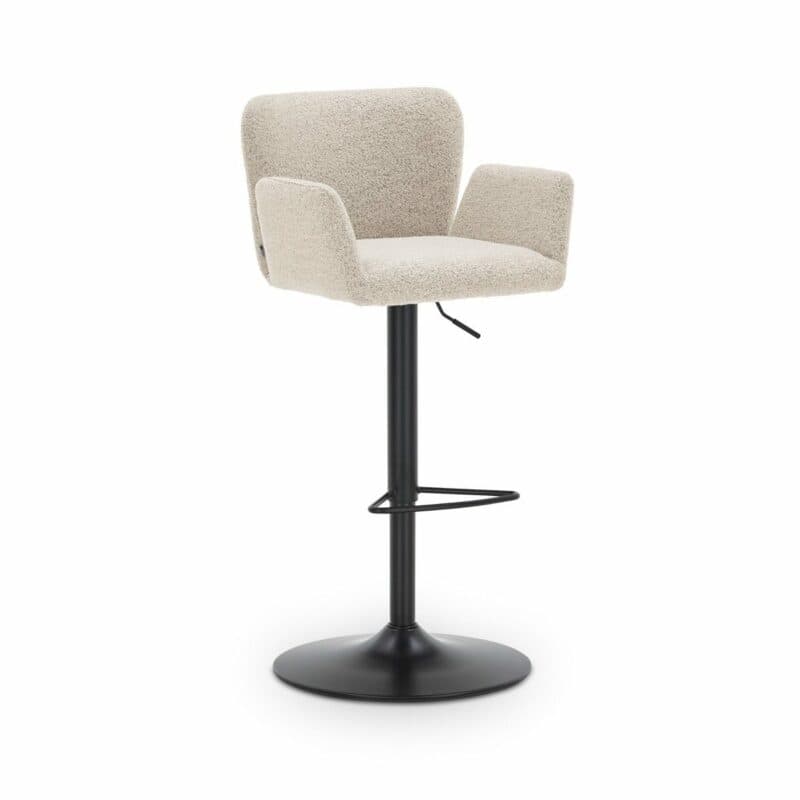 set one by Musterring Salinas Barhocker in Bouclé Creme