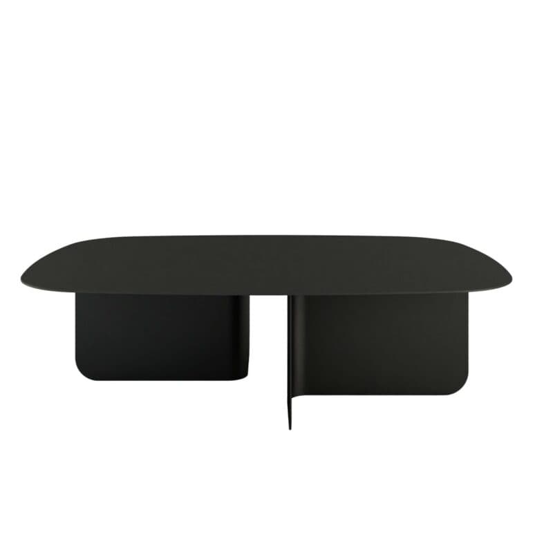 Metallbude Livia Couchtisch aus Metall in Schwarz - frontal