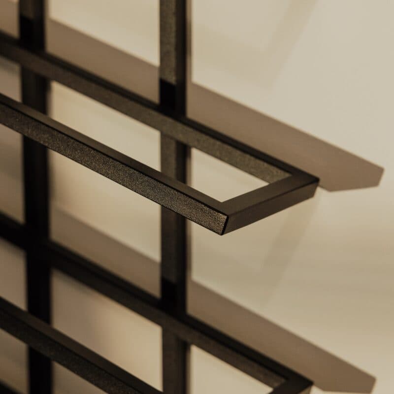 Metallbude Vinia Weinregal aus Metall in Schwarz - Detail