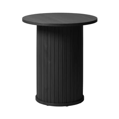 Liadomo Nola Beistelltisch mit Lamellenoptik in Eiche Furnier schwarz