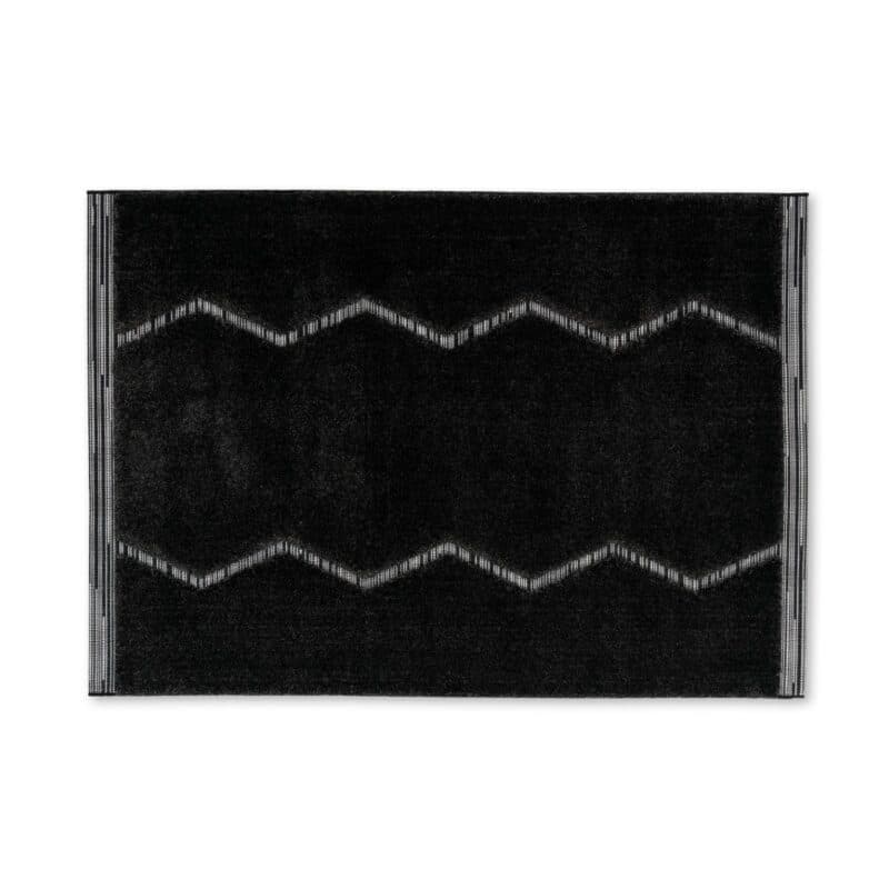 Schöner Wohnen Kollektion Winsome Teppich mit Zickzack-Muster in Schwarz