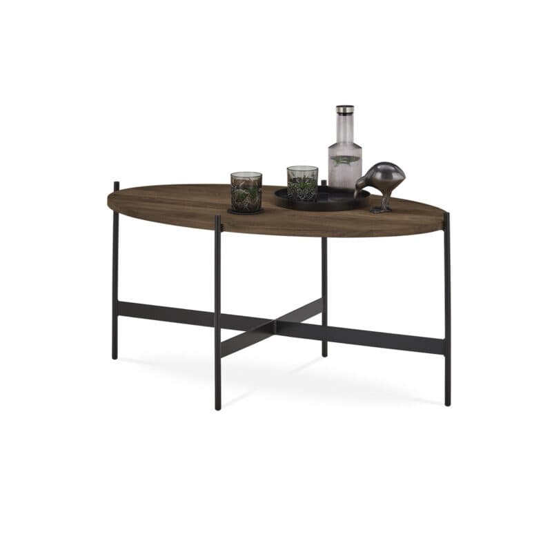 set one by Musterring Orlando Berlin Couchtisch oval in Raucheiche