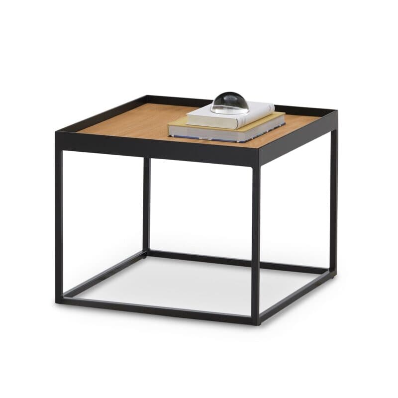 set one by Musterring Orlando Collare Couchtisch eckig mit geschlossenem Gestell und Platte in Eiche natur, klein