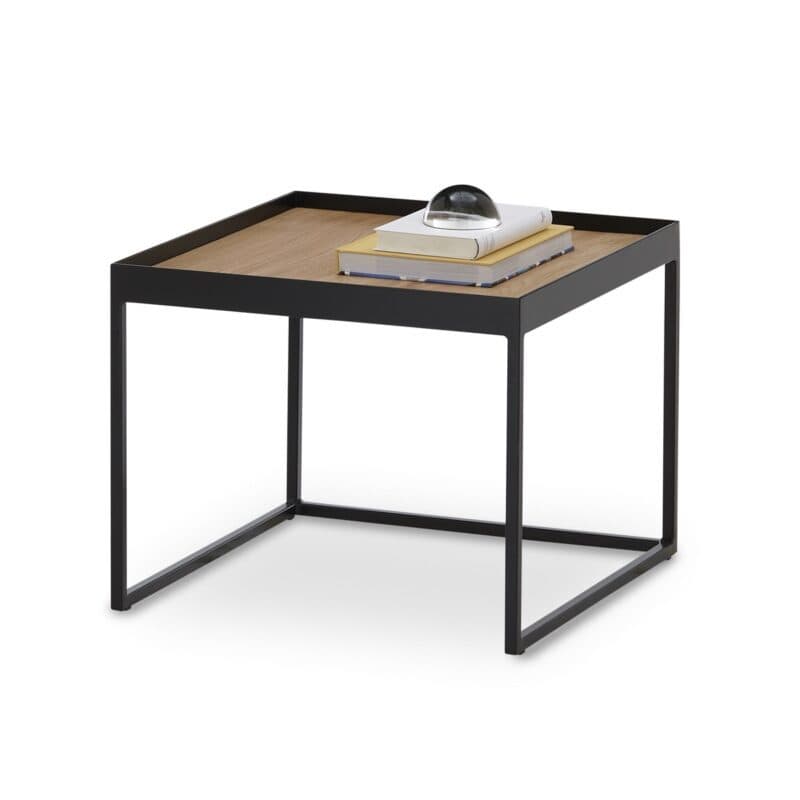 set one by Musterring Orlando Collare Couchtisch eckig mit Platte in Eiche natur, klein