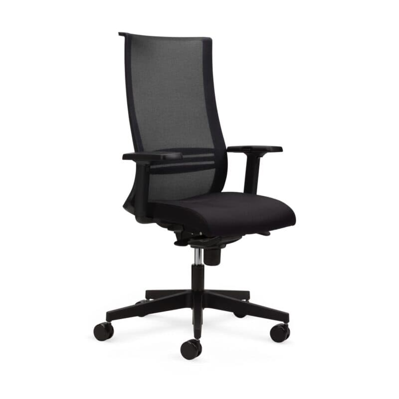 Nowy Styl Altum Bürodrehstuhl - Sitz Textilbezug schwarz - Rückenlehne Netz schwarz