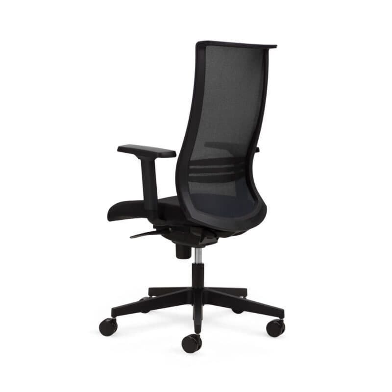 Nowy Styl Altum Bürodrehstuhl - Sitz Textilbezug schwarz - Rückenlehne Netz schwarz