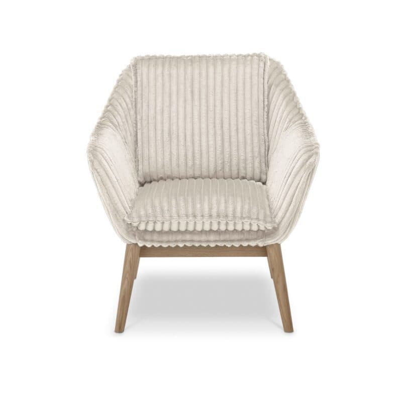 Set One by Musterring Houston Sessel Cord Tilia 01 Fuß Eiche natur lackiert frontal